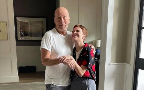 Bruce Willis junto a su hija mayor de 37 años, la actriz Rumer Glenn Willis