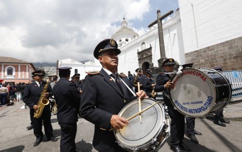 La Banda Municipal de Quito cumplió 92 años de existencia.