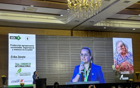 Erika Zárate, representante de la FAO en Ecuador destacó al país como un big player en el sector orgánico