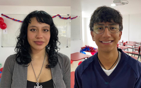 Alisson Aguirre y Thiago Terán buscan cupos para estudiar carreras universitarias.