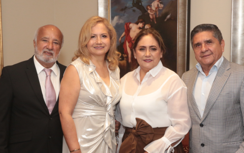 Guido Arteaga, Rosaura Herrera de Arteaga, Mirian Polo de Sigüenza, Ramiro Sigüenza.