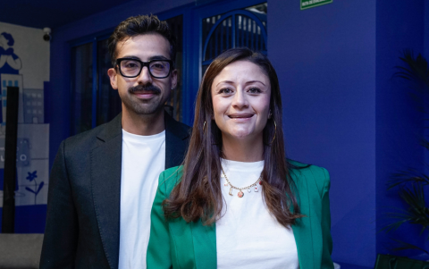 Daniel Pérez y Daniela Cajas.