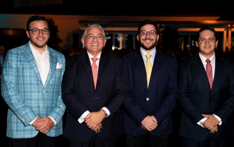 David Concha Neme, David Concha Becerra, Carlos Concha Neme y Juan Diego Peña.