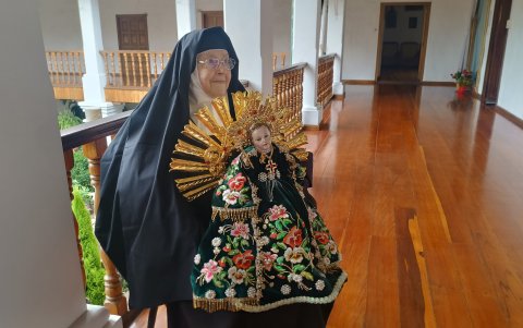 Leonor María del Espíritu Santo, una de las cuidadoras de la tradición religiosa.