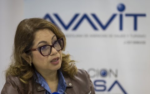 La presidenta de la Asociación Venezolana de Agencias de Viajes y Turismo (AVAVIT), Vicky Herrera.