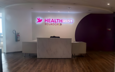 HealthBird Ecuador funcionaba en la oficina 1001 del Edificio La Previsora, aunque en una visita de EXPRESO no encontró presencia de personal.