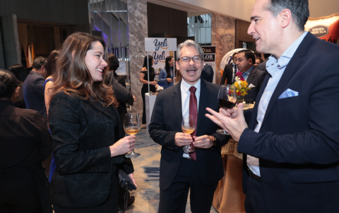 Vanessa García junto a Diego Acevedo y Mario Paz y Miño.