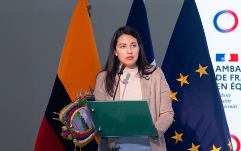 La ministra de Economía y Finanzas, Sariha Moya.