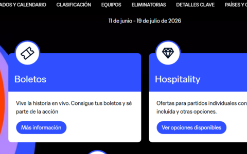 Esta es la página donde debes ingresar para comprar los boletos.
