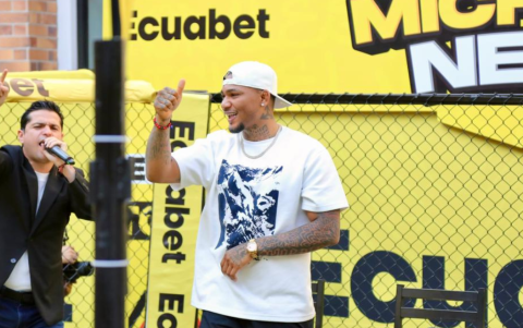 Michael Morales en un evento en Quito.