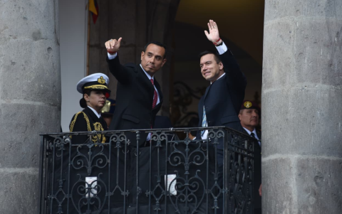 José Jerí y Daniel Noboa se reunieron en Quito.