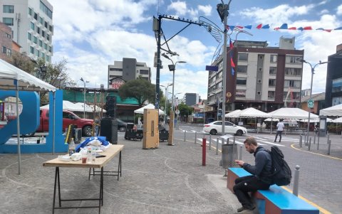 El sector de La Mariscal tampoco logra una recuperación. Hay predios abandonados.