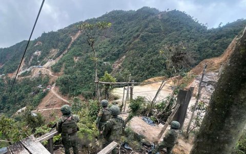 El hallazgo se produjo cuando los soldados del Batallón de Selva 62 Zamora realizaban una operación en el sector de Chinapintza