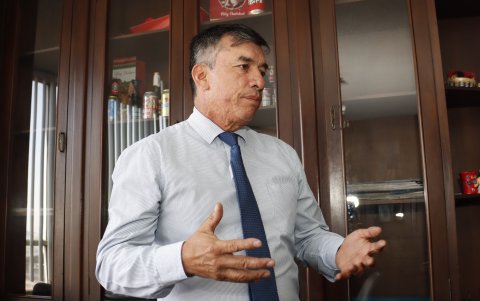 El coordinador de la veeduría ciudadana del concurso para designación de fiscal general del Estado, Hugo Arteaga.