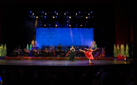 Presentación musical en el Teatro Sánchez Aguilar.