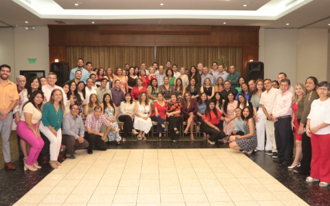 La foto grupal no podía faltar.