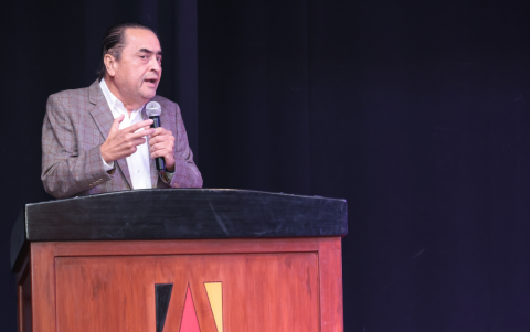 Ramón Sonnenholzner durante su intervención.