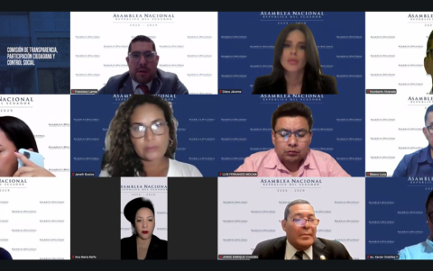La sesión de la Comisión de Transparencia se llevó de forma virtual desde las 20:00 del 19 de diciembre de 2025.