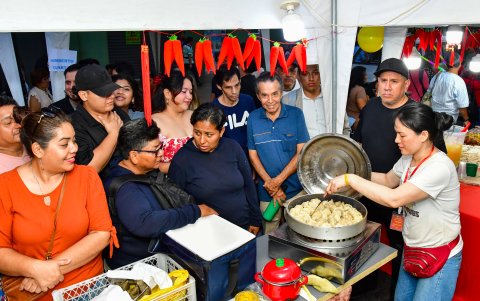 Comida. Lo más apetecido fueron los dumplings.