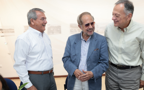 Gustavo Cáceres, Jorge Suárez y Gustavo Costa.