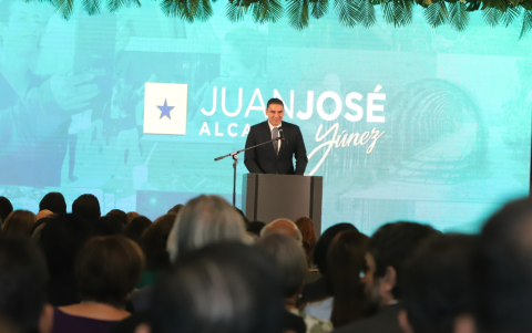 El alcalde de Samborondón, Juan José Yúnez.