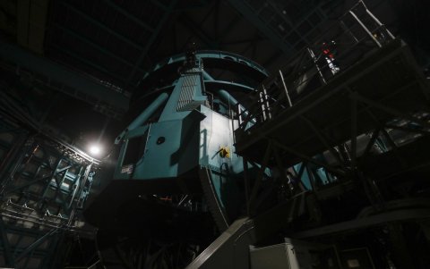 Fotografía del Proyecto Vera C. Rubin, observatorio ubicado en el cerro Pachón, en la región de Coquimbo, en Santiago (Chile).