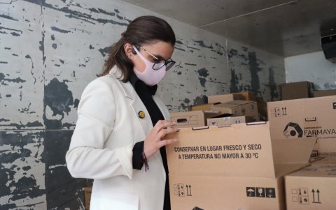 La vicepresidenta y ministra encargada de Salud, María José Pinto, visita las casa médicas del MSP a nivel nacional.