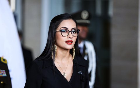 La asambleísta del correísmo, Viviana Veloz presentó la solicitud de juicio político en contra de Mario Godoy.