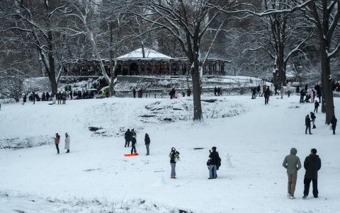 Clima invernal en Central Park, Nueva York, EE.UU., el 27 de diciembre de 2025.