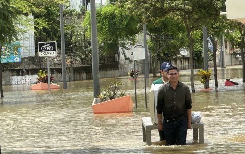 La costa ecuatoriano sintió la fuerza de la naturaleza en el mes de febrero con constantes inundaciones.