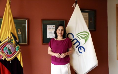 María Eulalia Silva, presidenta de la Cámara de Minería de Ecuador.