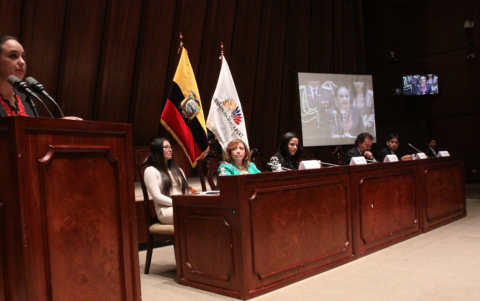 Gabriela Rivadeneira fue electa presidenta de la Asamblea Nacional en el 2013.