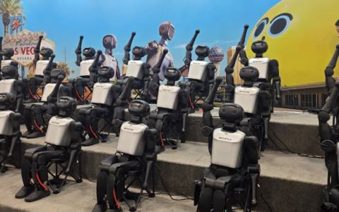 Robots humanoides Booster en el CES 2026, diseñados para tareas repetitivas, entrenamiento y demostraciones coordinadas en entornos industriales y educativos.