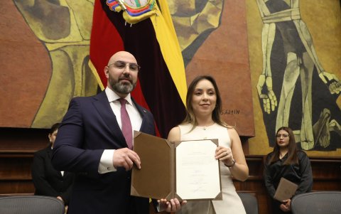Mishel Mancheno, como presidenta encargada de la Asamblea Nacional, posesionó a Mario Godoy como presidente del Consejo de la Judicatura el 24 de septiembre de 2025.
