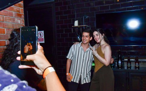 Ceci Juno en el meet and greet.