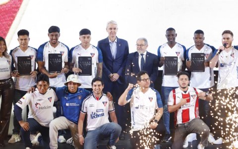 Los cinco refuerzos de Liga de Quito tuvieron su presentación oficial.