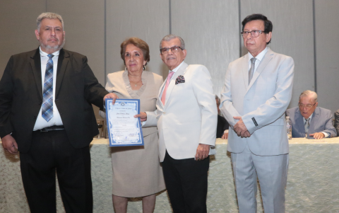 Héctor Rosero, Rosario Zambrano Bonilla, Jaime Orellana y Luis Salas.