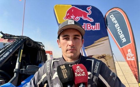 Brock Heger tras finalizar en el primer lugar en los SSV.