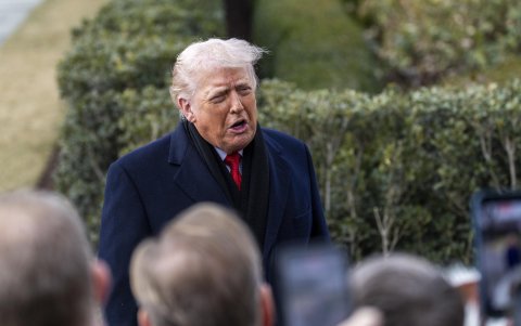 El presidente estadounidense, Donald Trump, durante una de sus últimas apariciones públicas