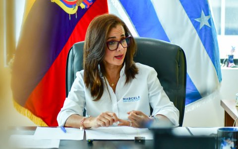 Marcela Aguiñaga, prefecta del Guayas desde el 2023.