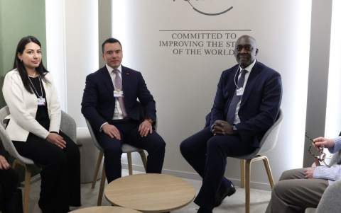 Noboa se reunió con Makhtar Diop, Director Gerente de la Corporación Financiera Internacional.