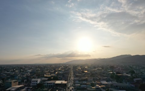 Vista del suburbio de Guayaquil, sector del suroeste de la ciudad