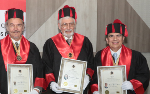 Melvin Hoyos, Antonio Marques y Carlos Estarellas.