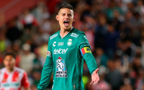 James Rodríguez jugó con León de la Liga MX de México.