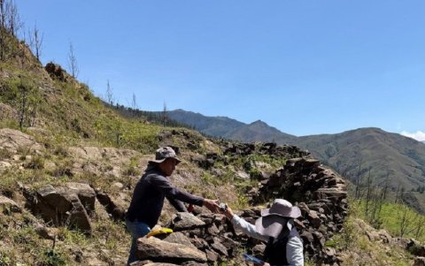 Uno de los retos es conservar los muros de piedra.