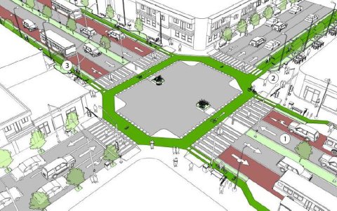 En la Guía de Diseño de Calles, que el Municipio de Guayaquil adoptó en 2025, se proponen cruces a nivel de vía, ciclovías y reducción del ancho de carriles vehiculares.