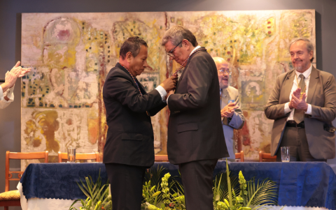José Villón, director de la institución, y Fernando Mancero.