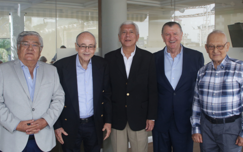 Enrique Serrano, Vincent Zeller, Luis Flor, Antonio Saab y John Akel.