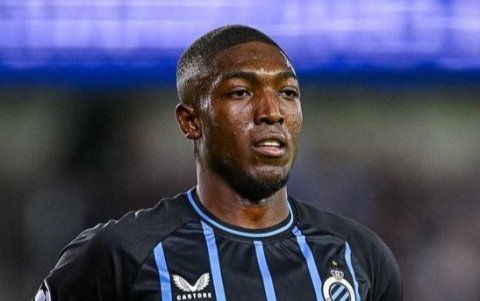 Joel Ordóñez, defensa ecuatoriano de Brujas, en un partido de Champions League.