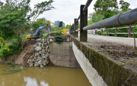 Trabajos de reconexión en Balzar